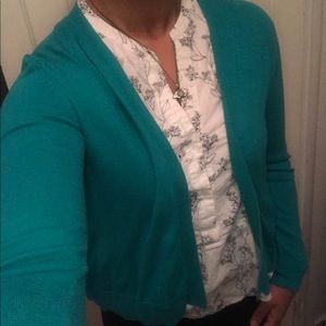 Old Navy green cardigan